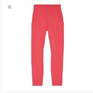 Lululemon | Align High Rise Leggings - dark pinky red (dark salmon) coloured - 6